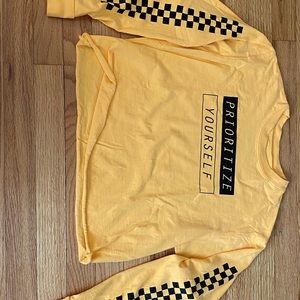 Mighty Fine Long Sleeve Crop Top